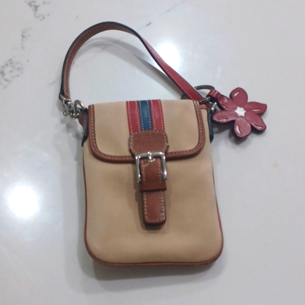 VINTAGE COACH VARSITY STRIPE WRISTLET